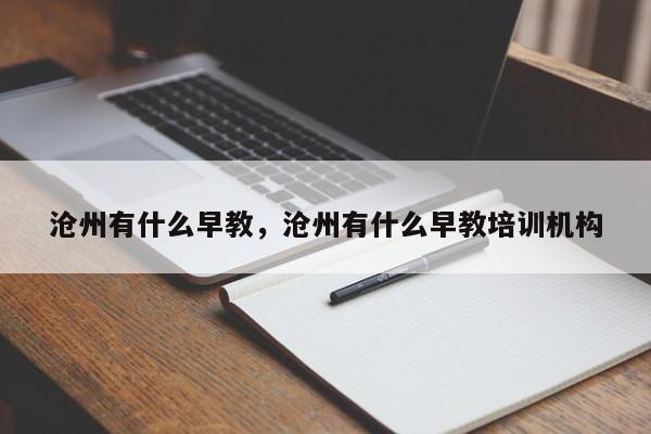 沧州有什么早教，沧州有什么早教培训机构